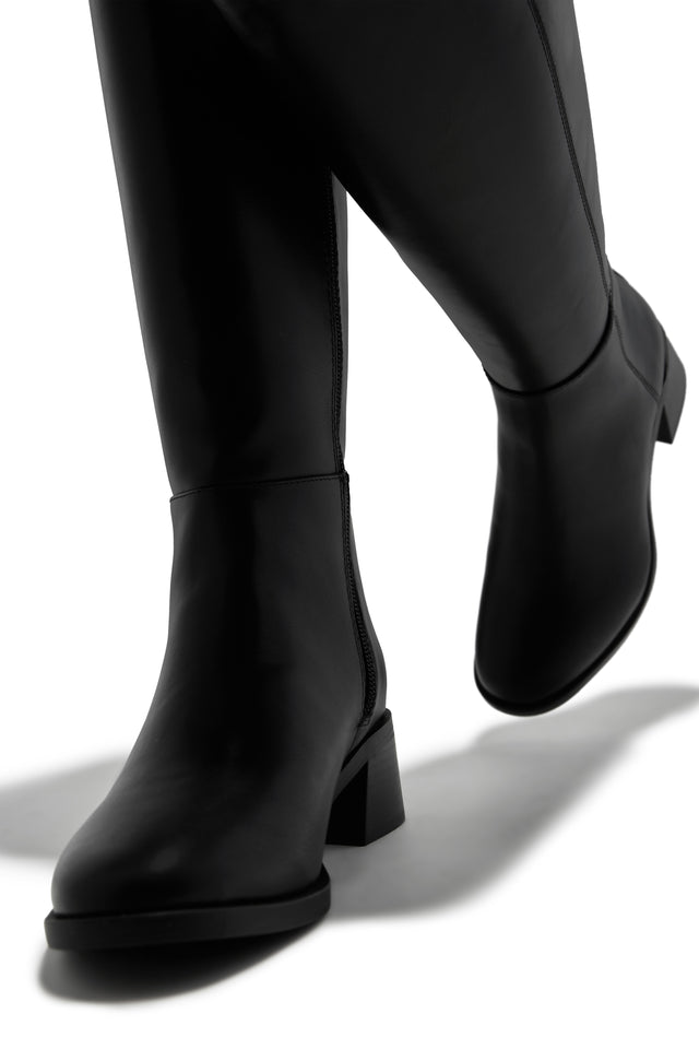 Load image into Gallery viewer, Stephany Wide Calf Knee High Boots - Black