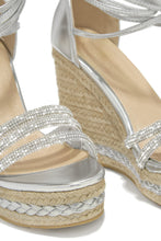 Load image into Gallery viewer, Emberllished Platform Wedges