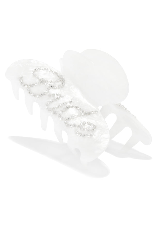 Load image into Gallery viewer, Special Day Embellished Hair Clip - White