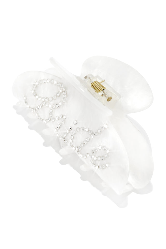 Load image into Gallery viewer, Special Day Embellished Hair Clip - White