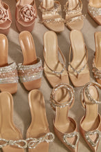 Load image into Gallery viewer, Feeling Myself Embellished High Heel Mules - Nude