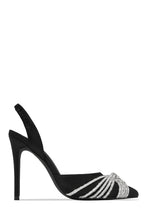 Load image into Gallery viewer, Black Pointed Toe Heels