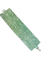 Load image into Gallery viewer, Embellished Ombre Green Blue Band Bracelet