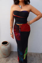 Load image into Gallery viewer, Chelley Two Piece Maxi Skirt Set - Black