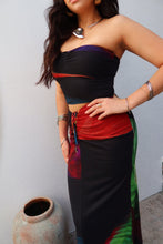 Load image into Gallery viewer, Chelley Two Piece Maxi Skirt Set - Black