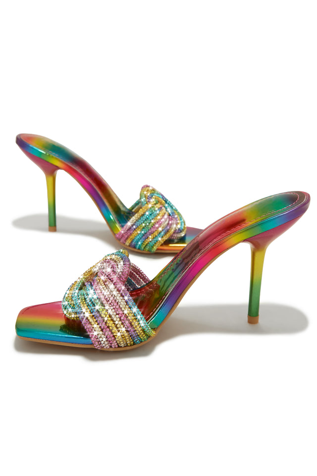 Load image into Gallery viewer, Rainbow High Heel Mules