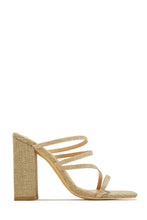 Load image into Gallery viewer, Jaziel Block Heel Mules - Nude