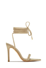 Load image into Gallery viewer, Anisah Lace Up High Heels - Natural