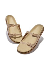 Load image into Gallery viewer, Santorini Beaches Slip On Sandals - Natural