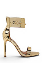 Load image into Gallery viewer, Monaco Metallic Cuff Heels - Gold
