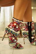 Load image into Gallery viewer, Nico Fully Embellished Ankle Boots - Multi