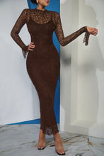 Load image into Gallery viewer, Nikole Long Sleeve Dress - Brown