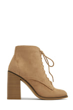 Load image into Gallery viewer, Fall Moment Lace Up Block Heel Ankle Boots - Black