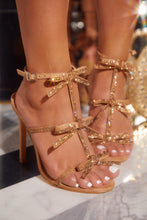 Load image into Gallery viewer, Party Season Embellished High Heels - Nude
