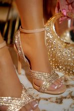 Load image into Gallery viewer, Nude Embellished Single Sole Heels