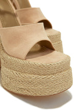 Load image into Gallery viewer, Nude Platform Heels