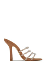 Load image into Gallery viewer, Nude Single Sole Rhinestone Mules