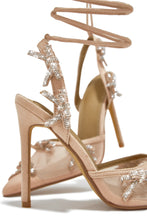 Load image into Gallery viewer, Special Weekend Lace Up Pump Heels - Nude