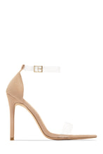 Load image into Gallery viewer, Love Me Better Clear Strap High Heels - Silver
