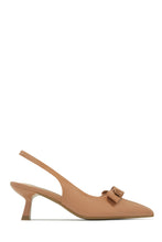 Load image into Gallery viewer, Alayna Mid Heel Slingback Pumps - Nude
