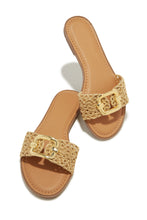 Load image into Gallery viewer, Nude Woven Strap Sandals
