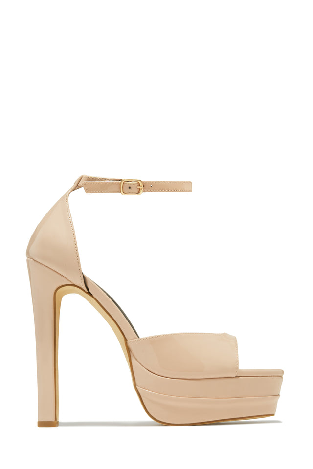 Load image into Gallery viewer, Delilah Platform High Heels - Nude