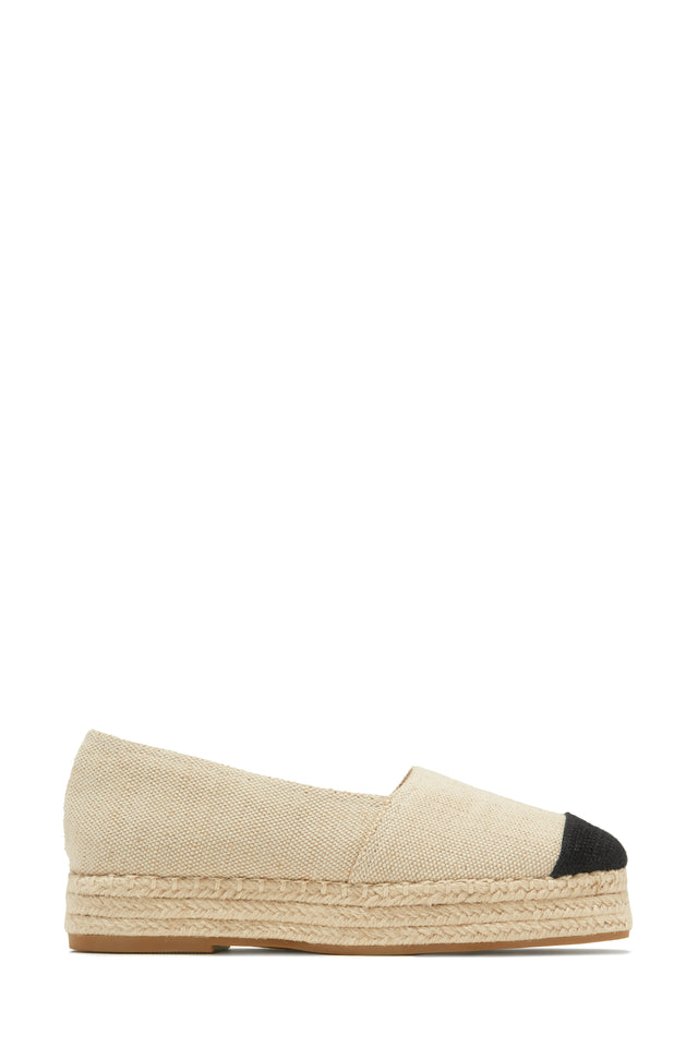 Load image into Gallery viewer, Beach Babe Platform Espadrille Flats - Nude