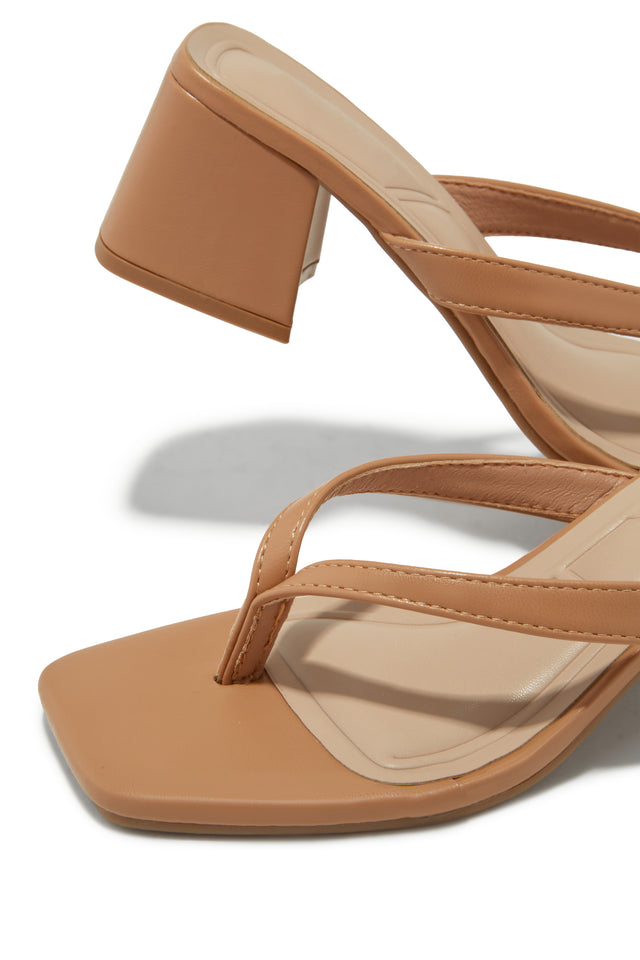 Load image into Gallery viewer, Talia Block Heel Mules - Nude