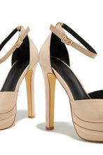 Load image into Gallery viewer, Delilah Platform High Heels - Nude