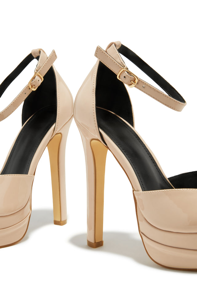 Load image into Gallery viewer, Delilah Platform High Heels - Nude