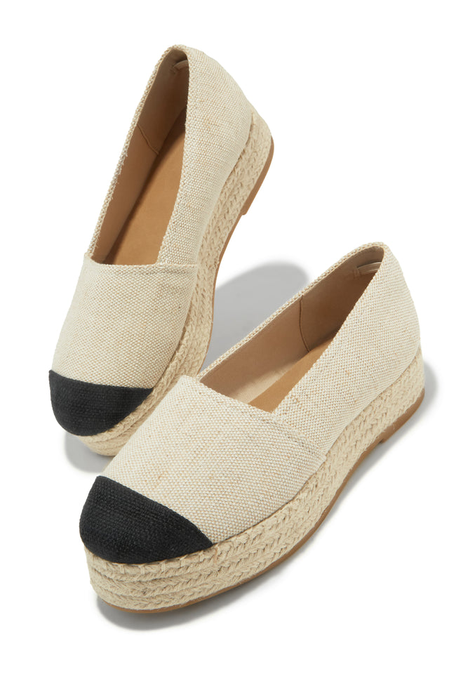 Load image into Gallery viewer, Beach Babe Platform Espadrille Flats - Nude