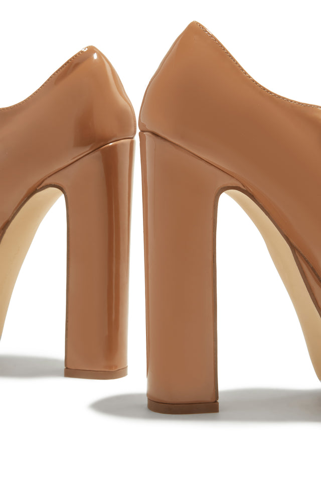 Load image into Gallery viewer, Bella Platform Block Heels - Camel