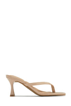 Load image into Gallery viewer, Angelie Mid Heel Mules - Nude