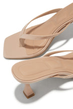 Load image into Gallery viewer, Angelie Mid Heel Mules - Nude