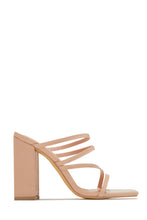 Load image into Gallery viewer, Jaziel Block Heel Mules - Nude