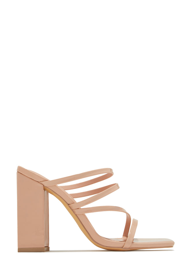 Load image into Gallery viewer, Jaziel Block Heel Mules - Nude