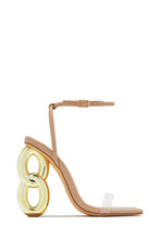 Load image into Gallery viewer, Nude Ankle Strap Heel