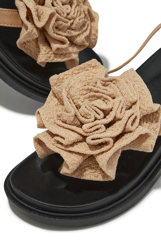 Load image into Gallery viewer, Black and Nude Sandals