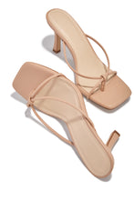 Load image into Gallery viewer, Mely Mid Heel Mules - Nude