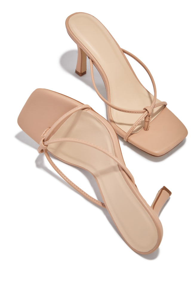 Load image into Gallery viewer, Mely Mid Heel Mules - Nude