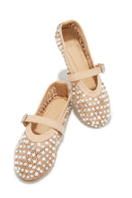 Load image into Gallery viewer, Marlie Embellished Mesh Flats - Black