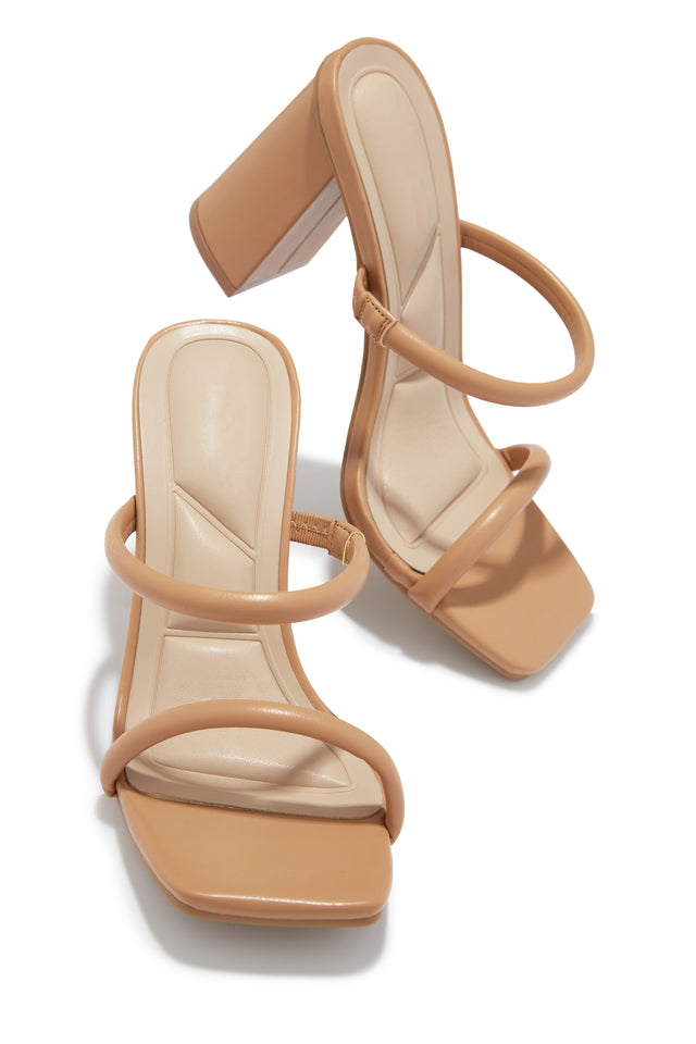 Load image into Gallery viewer, Jenna Block Heel Mules - Camel
