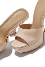 Load image into Gallery viewer, Jianna Platform Heel Mules - Nude