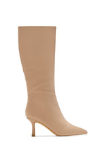 Load image into Gallery viewer, Jaylin Mid Heel Boots - Nude