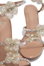 Load image into Gallery viewer, Flora Embellished Around The Ankle Coil Heels - Nude