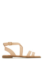 Load image into Gallery viewer, Sun Seeker Flat Strappy Sandals - Nude