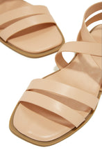Load image into Gallery viewer, Sun Seeker Flat Strappy Sandals - Nude
