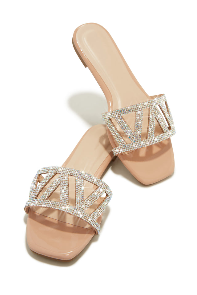 Load image into Gallery viewer, Nude Slip On Sandals