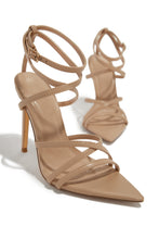 Load image into Gallery viewer, Gossip Girl Strappy High Heels - Nude