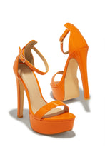 Load image into Gallery viewer, Raylee Platform High Heels - Orange